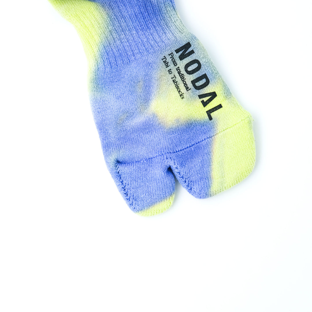 Tie Dye Socks PURPLE×YELLOW GREEN