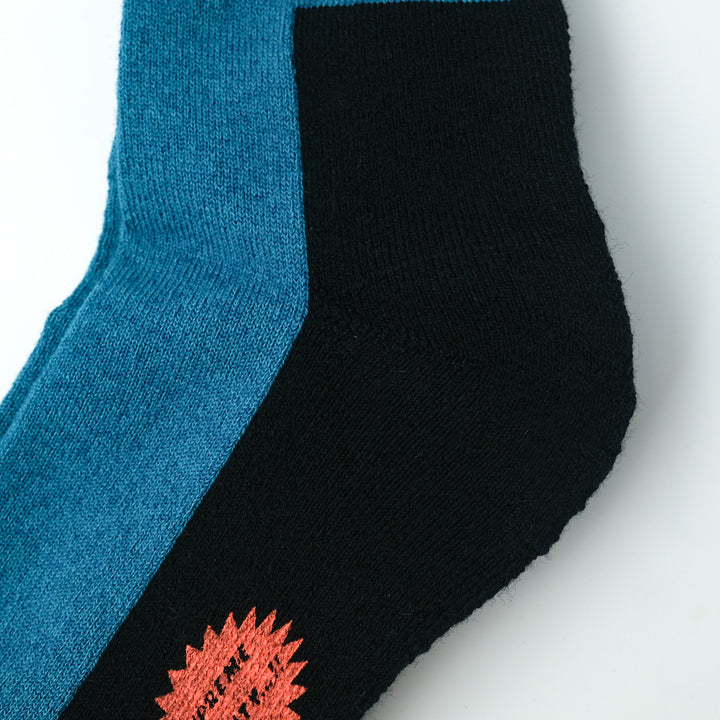 【WOMENS】RICHARD / リチャード COTTON WOOL SOCKS T.BLUE/ECRU/D.NAVY