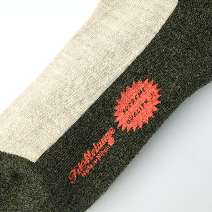 【WOMENS】RICHARD / リチャード COTTON WOOL SOCKS ECRU/BEIGE/KHAKI