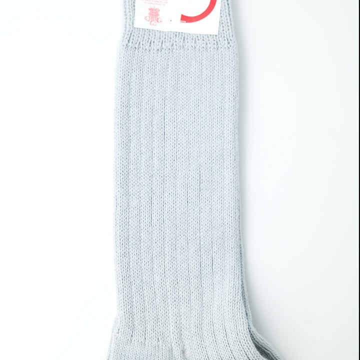 【WOMENS】SOFT COTTON 3×1 RIB SOCKS LIGHT GRAY