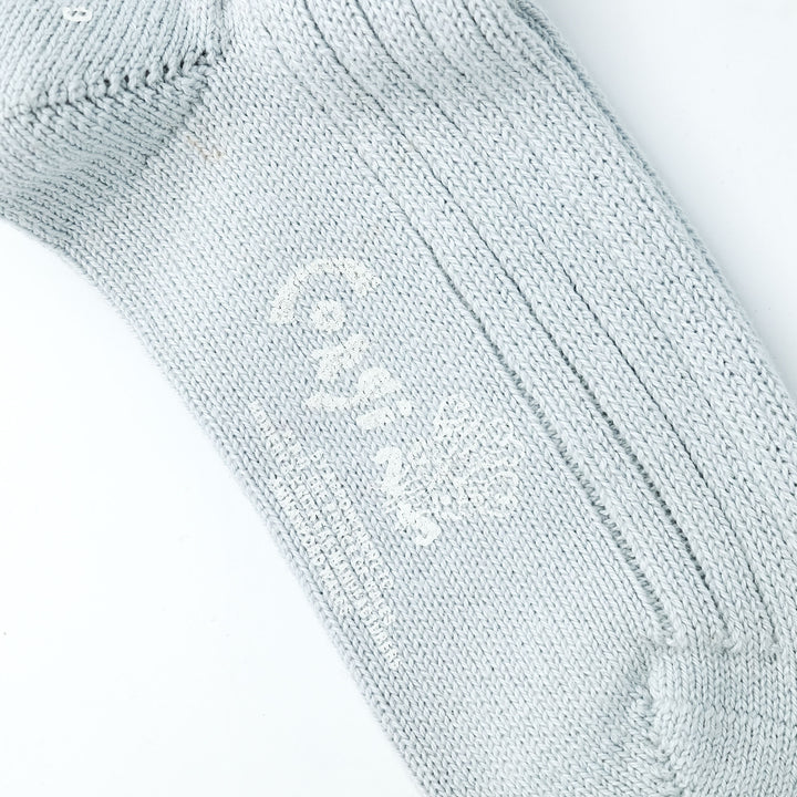 【WOMENS】SOFT COTTON 3×1 RIB SOCKS LIGHT GRAY