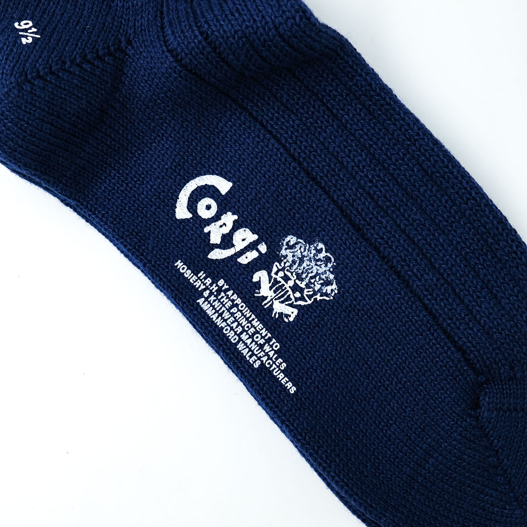 【WOMENS】SOFT COTTON 3×1 RIB SOCKS NAVY