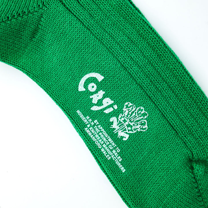 【WOMENS】SOFT COTTON 3×1 RIB SOCKS EMERALD
