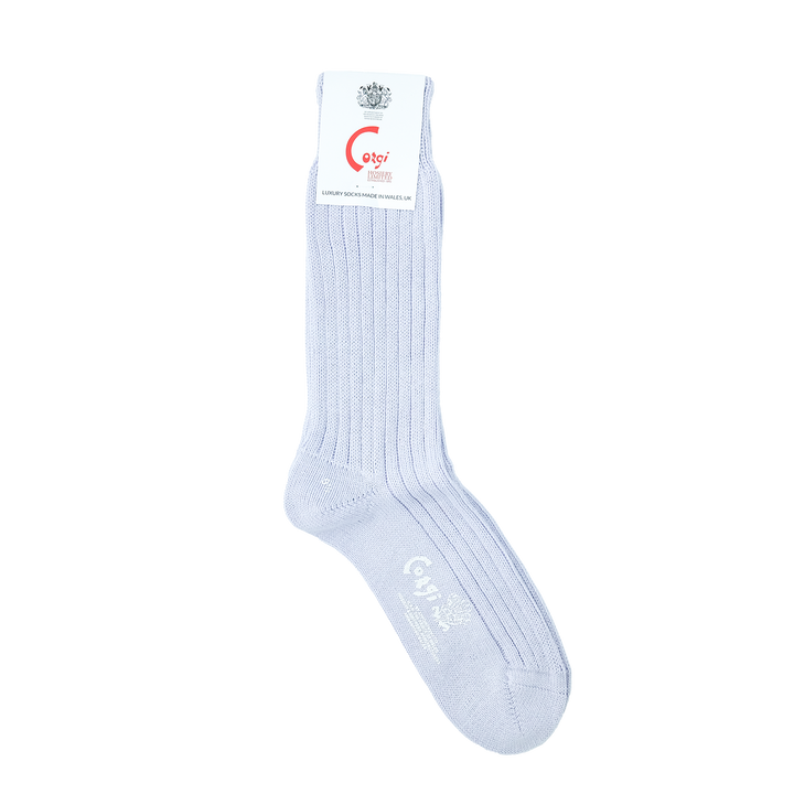 【WOMENS】SOFT COTTON 3×1 RIB SOCKS LILAC