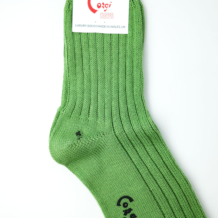 【MENS】SOFT COTTON 5×1 RIB SHORT SOCKS MINT