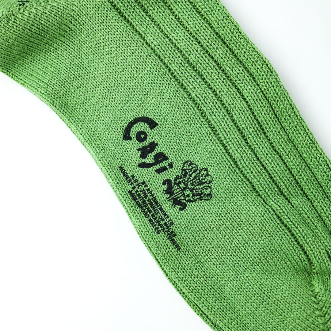 【MENS】SOFT COTTON 5×1 RIB SHORT SOCKS MINT