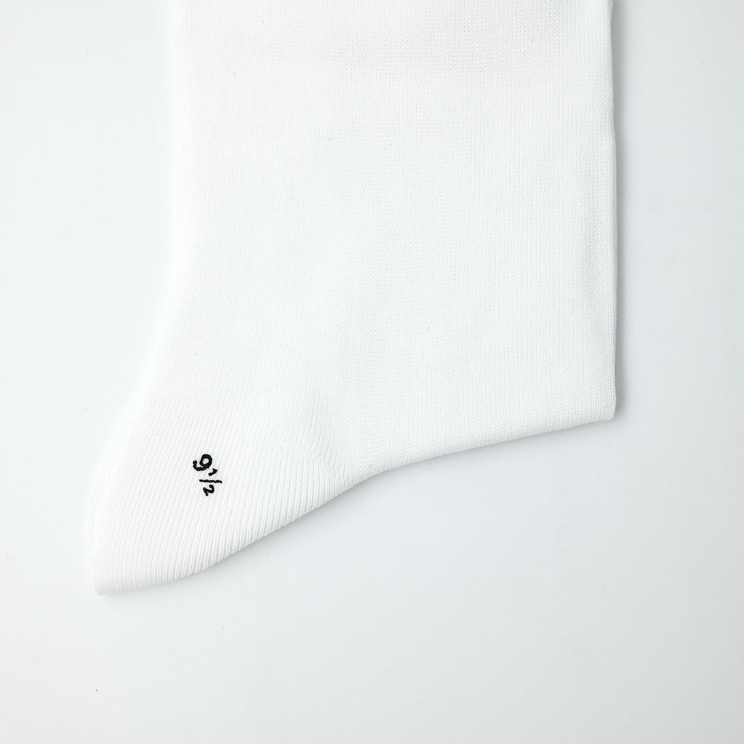 【WOMENS】FINE GAUGE WOMENS FLAT SOCKS WHITE
