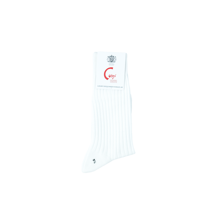 【WOMENS】FINE GAUGE WOMENS SOCKS WHITE