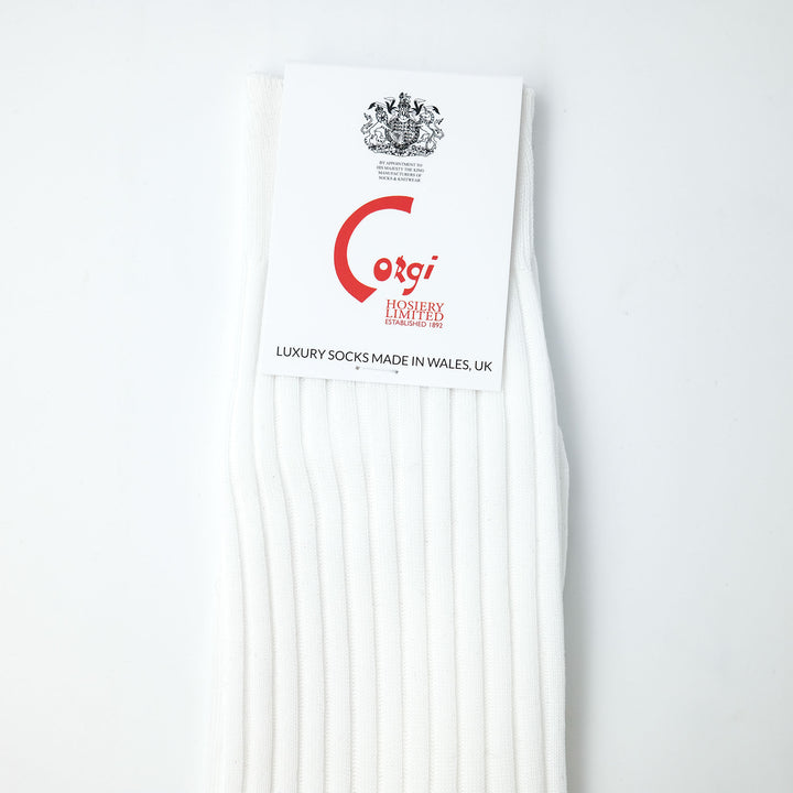 【WOMENS】FINE GAUGE WOMENS SOCKS WHITE