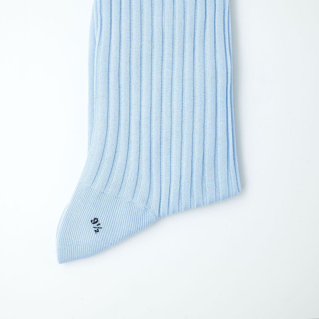 【WOMENS】FINE GAUGE WOMENS SOCKS SKY BLUE