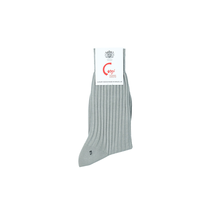 【WOMENS】FINE GAUGE WOMENS SOCKS LT.GREY