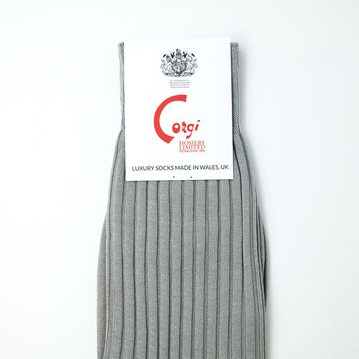 【WOMENS】FINE GAUGE WOMENS SOCKS LT.GREY