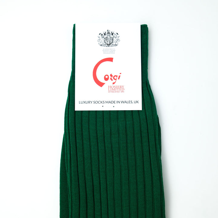【WOMENS】FINE GAUGE WOMENS SOCKS GREEN