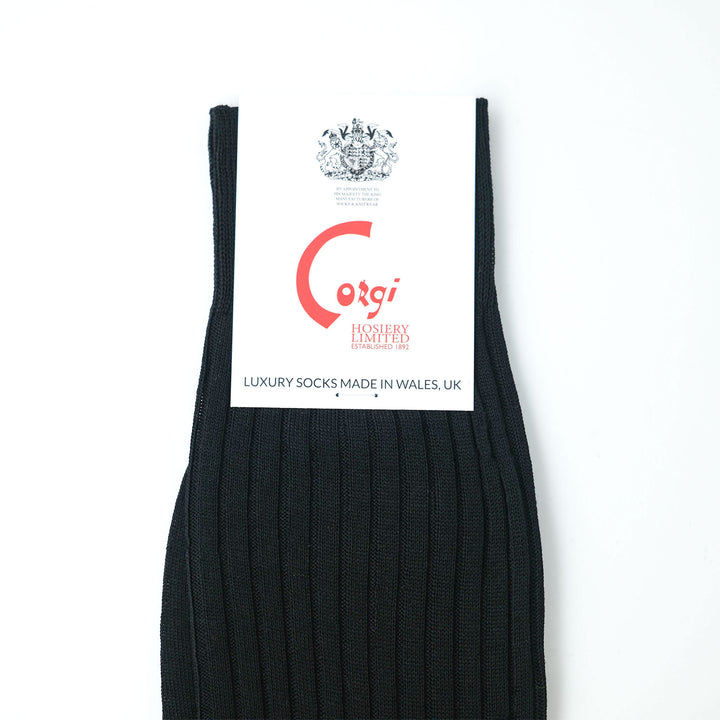 【WOMENS】FINE GAUGE WOMENS SOCKS BLACK