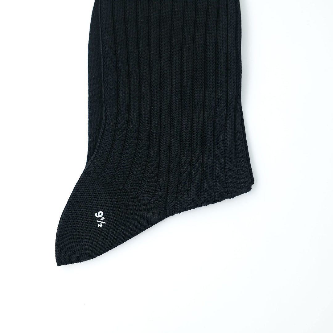 【WOMENS】FINE GAUGE WOMENS SOCKS BLACK