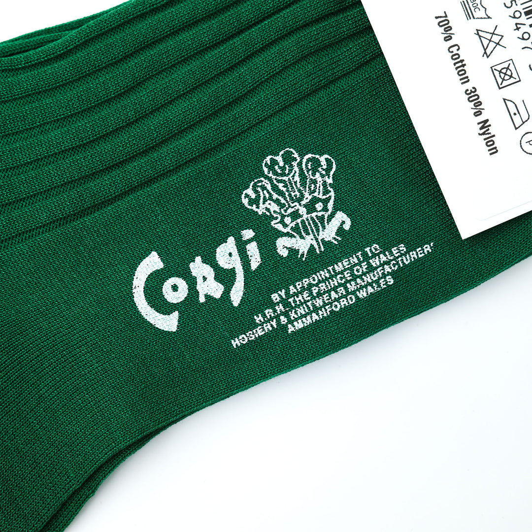 【WOMENS】FINE GAUGE WOMENS SOCKS GREEN