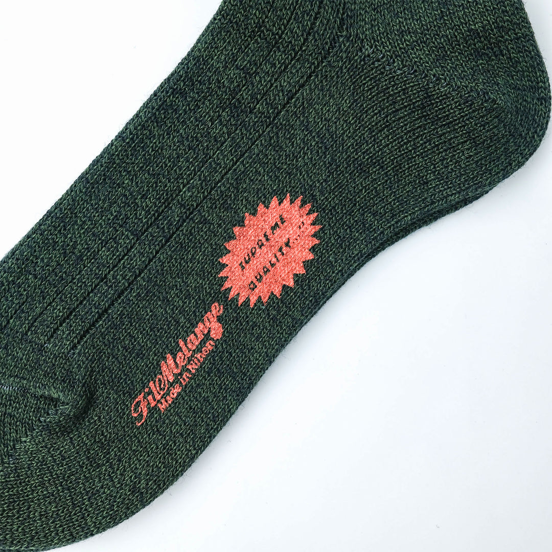 【WOMENS】CODY2 / コディ2 COTTON WOOL SOCKS MOSS CHARCOAL