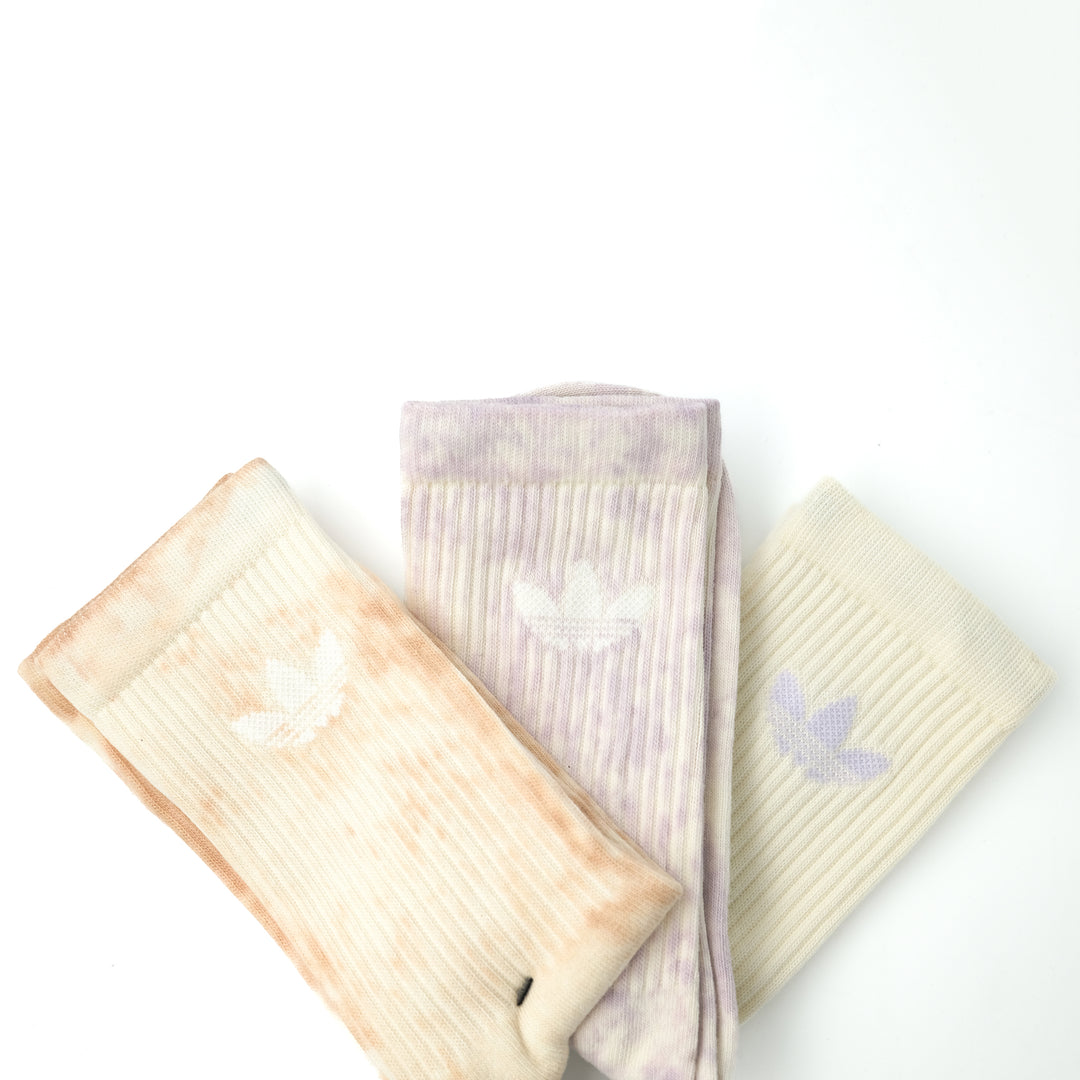 adidas Originals TIE DYE クルーソックス 3PACK HALOBLUSH/SILVERDAWN/CREAMWHITE