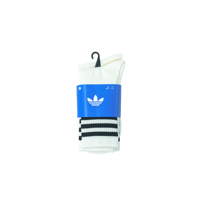adidas Originals  3S CREW S 3P スリーストライプス クルーソックス 3PACK OFF WHITE