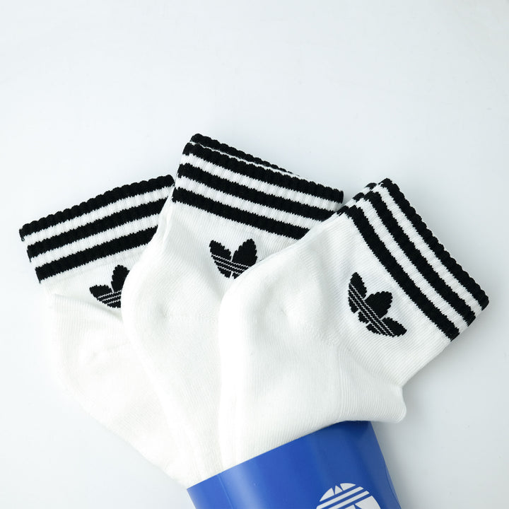 adidas Originals 3S ANKLE SOCK スリーストライプス アンクルソックス 3PACK WHITE