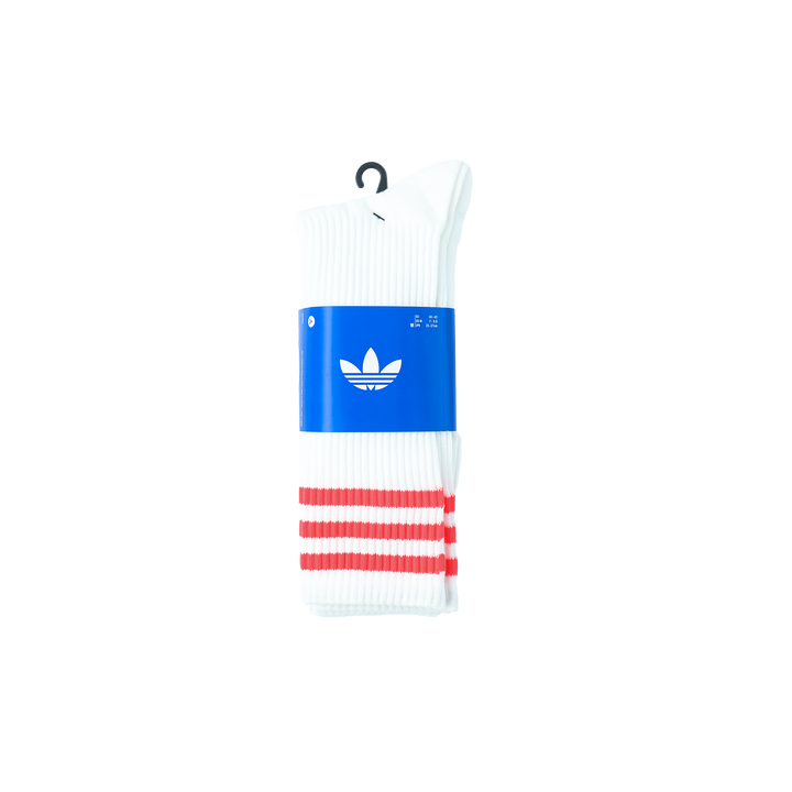 adidas Originals 3S HIGH CR SOCK スリーストライプス ハイクルーソックス 3PACK WHITE/LUCID RED/LUCID BLUE