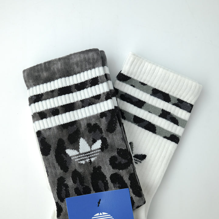 adidas Originals LEO クルーソックス 2PACK CARBON/BLACK