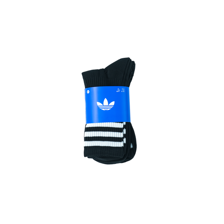 adidas Originals 3S CREW SOCK スリーストライプス クルーソックス 3PACK BLACK