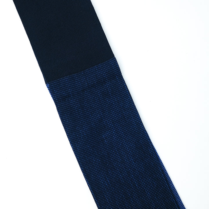 リバーシブルバイカラーロングホーズ NAVY&BLUE