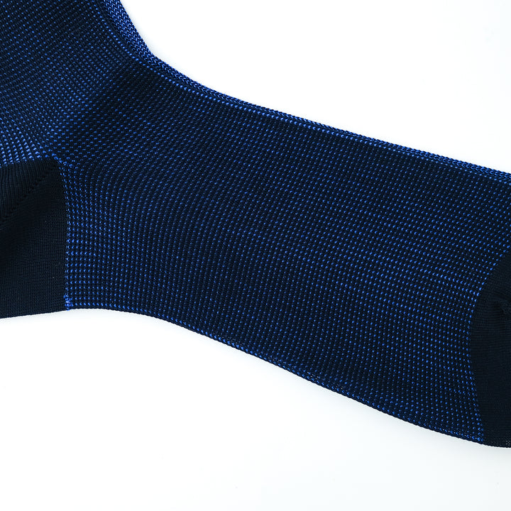 リバーシブルバイカラーロングホーズ NAVY&BLUE