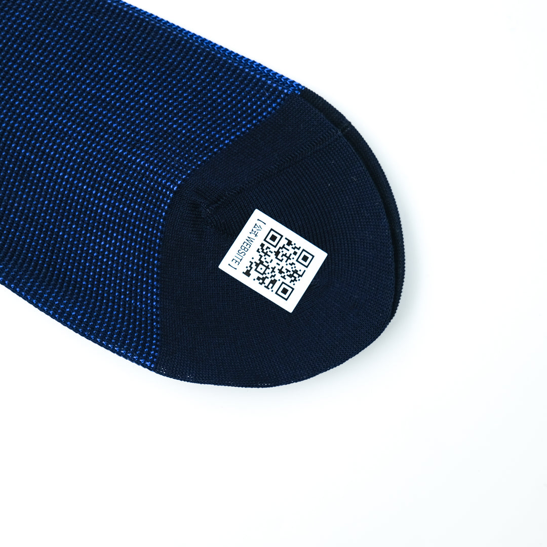 リバーシブルバイカラーロングホーズ NAVY&BLUE