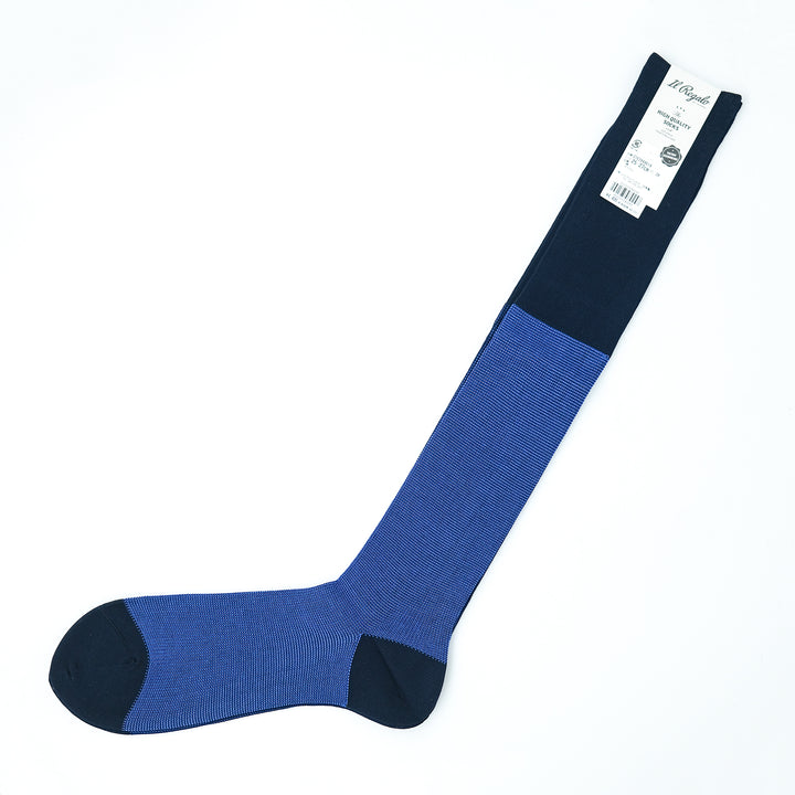 リバーシブルバイカラーロングホーズ NAVY&BLUE