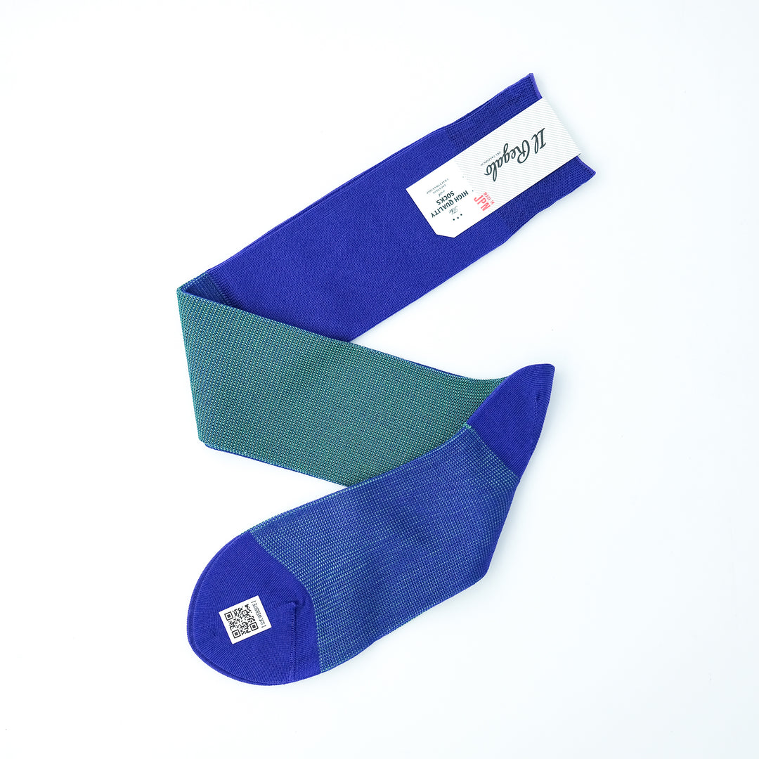 リバーシブルバイカラーロングホーズ PURPLE＆MINT