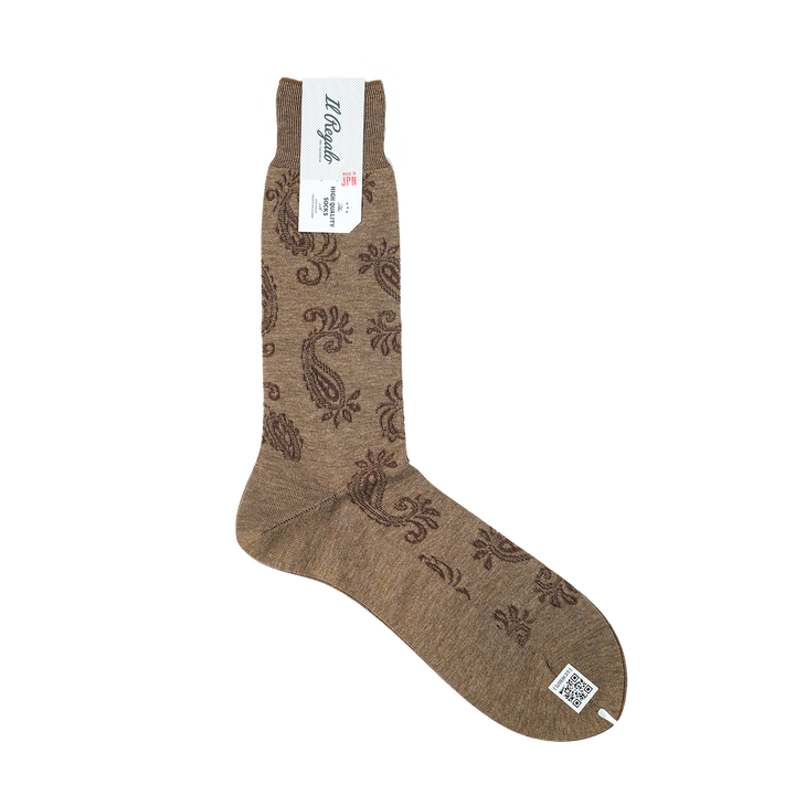 ペイズリーソックス MOCHA