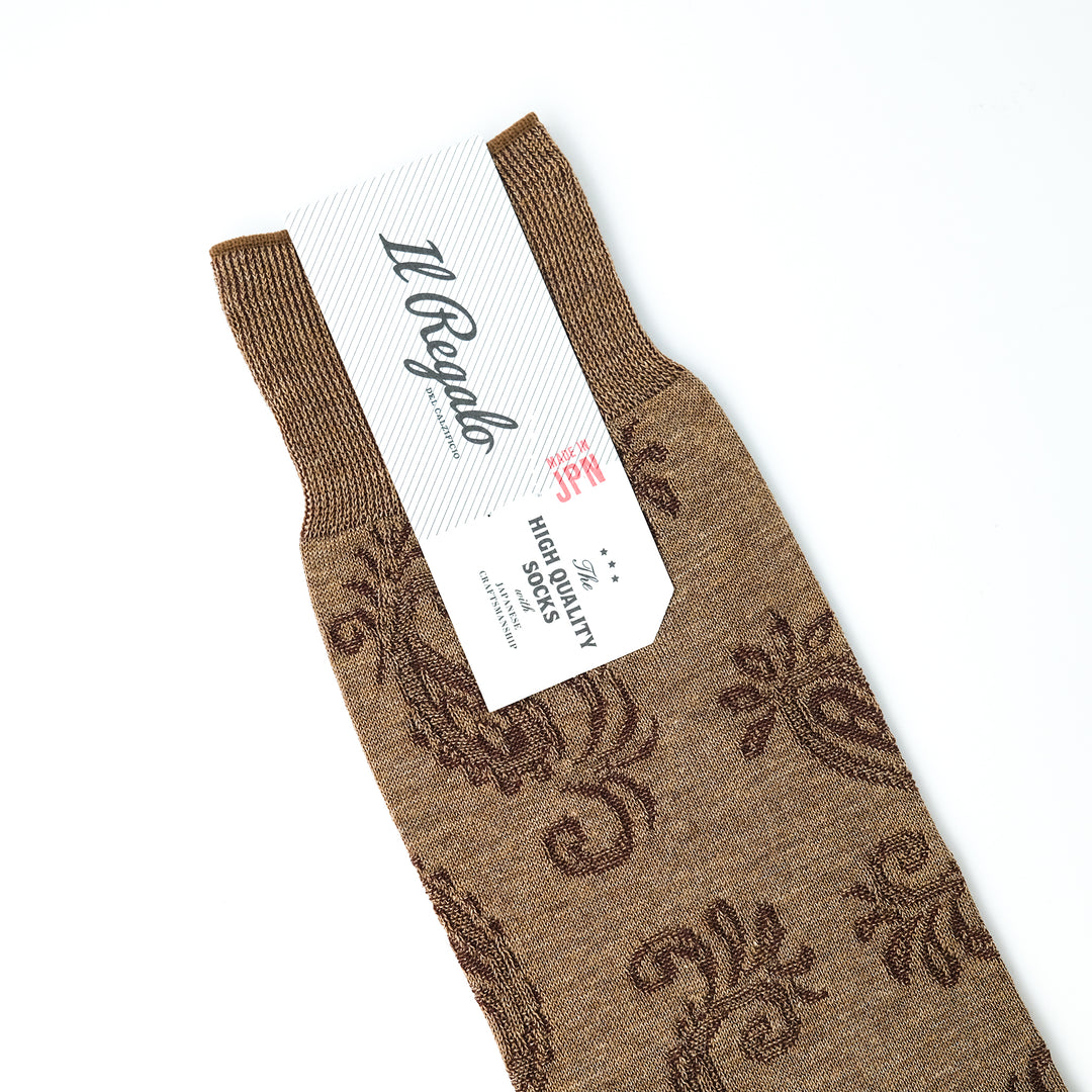 ペイズリーソックス MOCHA