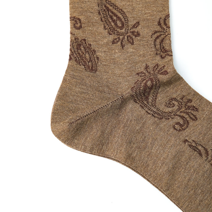 ペイズリーソックス MOCHA