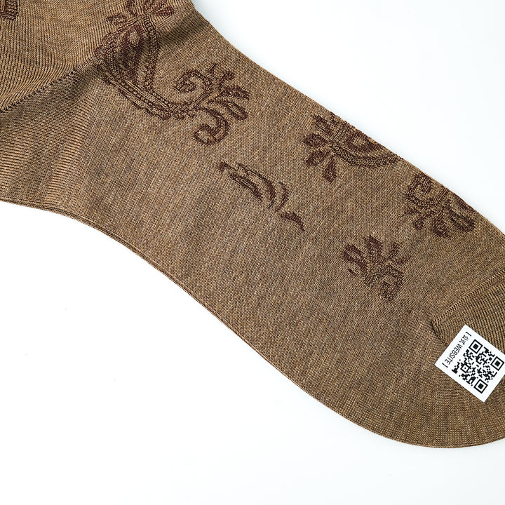 ペイズリーソックス MOCHA