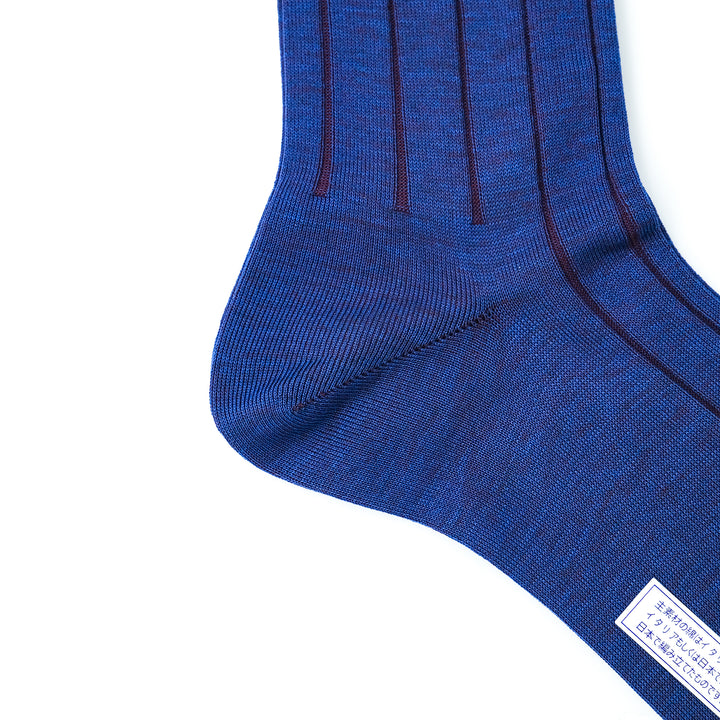 シャドーリブソックス BLUE