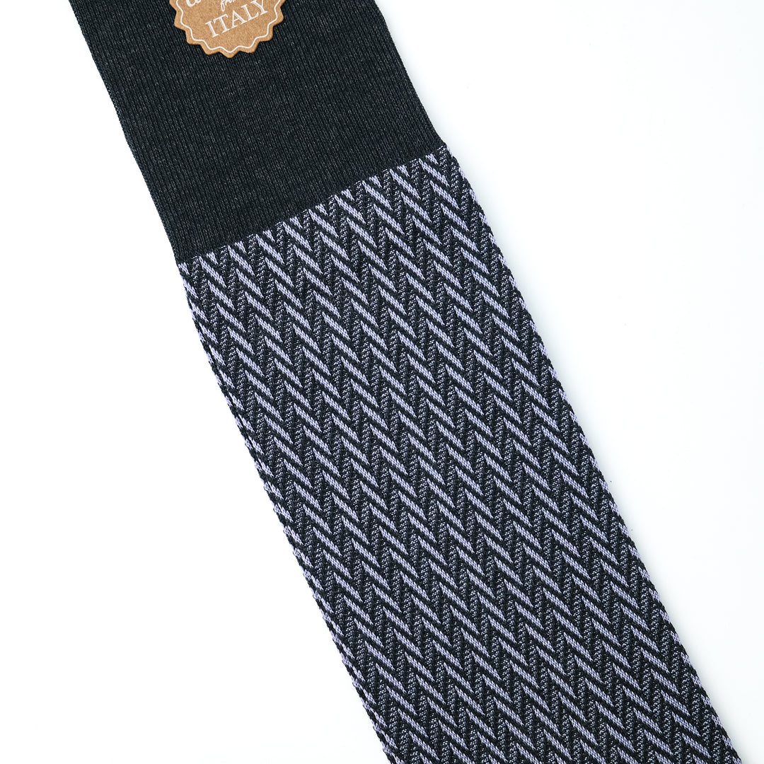 ヘリンボーンロングホーズ D.GREY