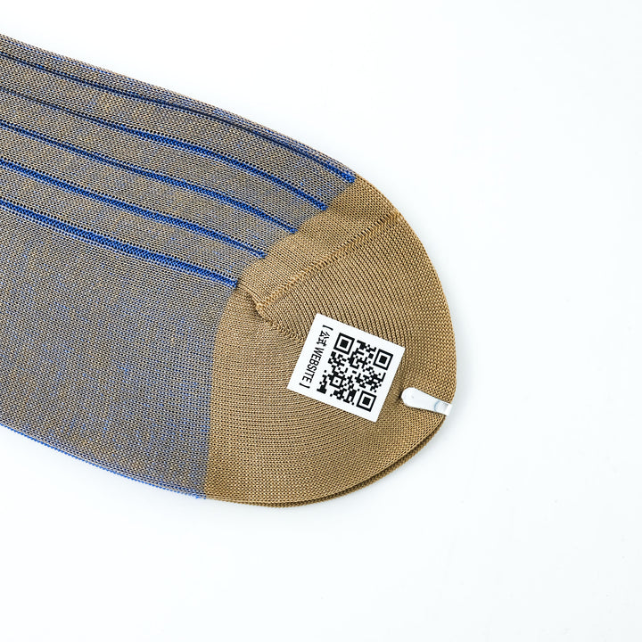 リバーシブルロングホーズ TAN&BLUE