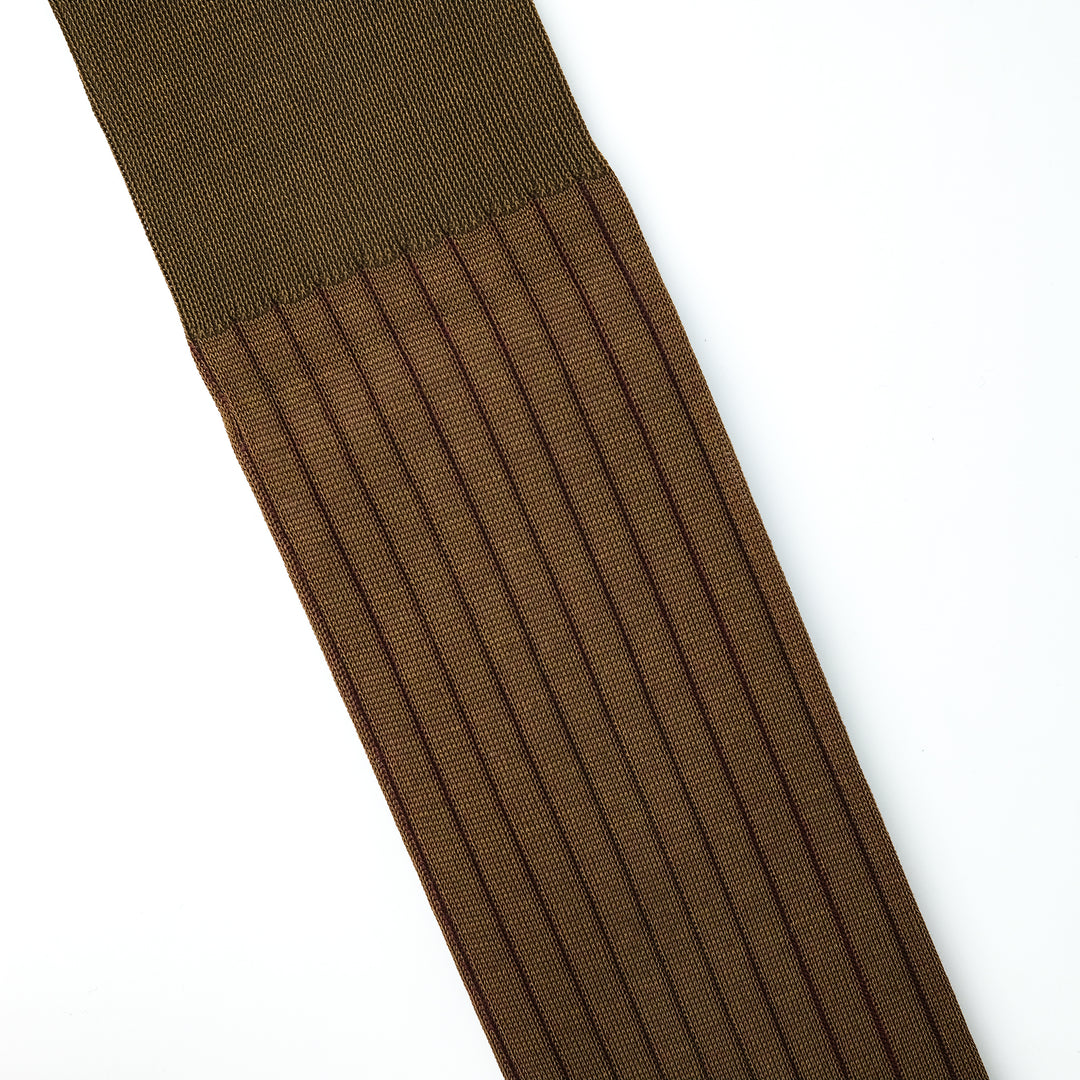 リバーシブルロングホーズ BROWN&BURGUNDY