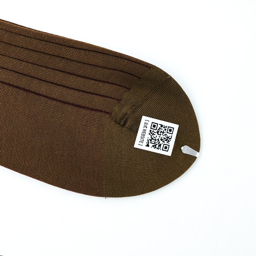 リバーシブルロングホーズ BROWN&BURGUNDY