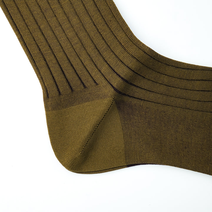 リバーシブルロングホーズ OLIVE&BURGUNDY