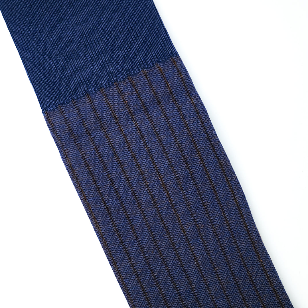 リバーシブルロングホーズ BLUE&AMBER