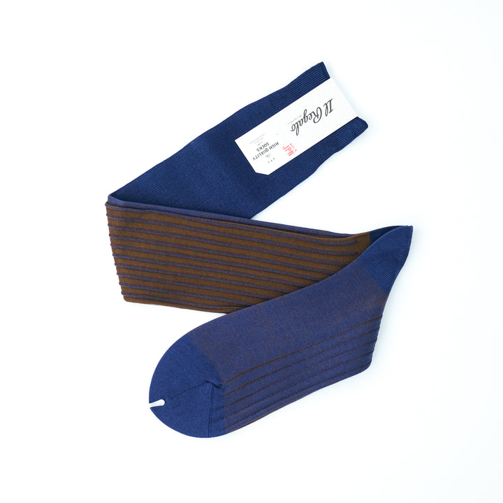 リバーシブルロングホーズ BLUE&AMBER