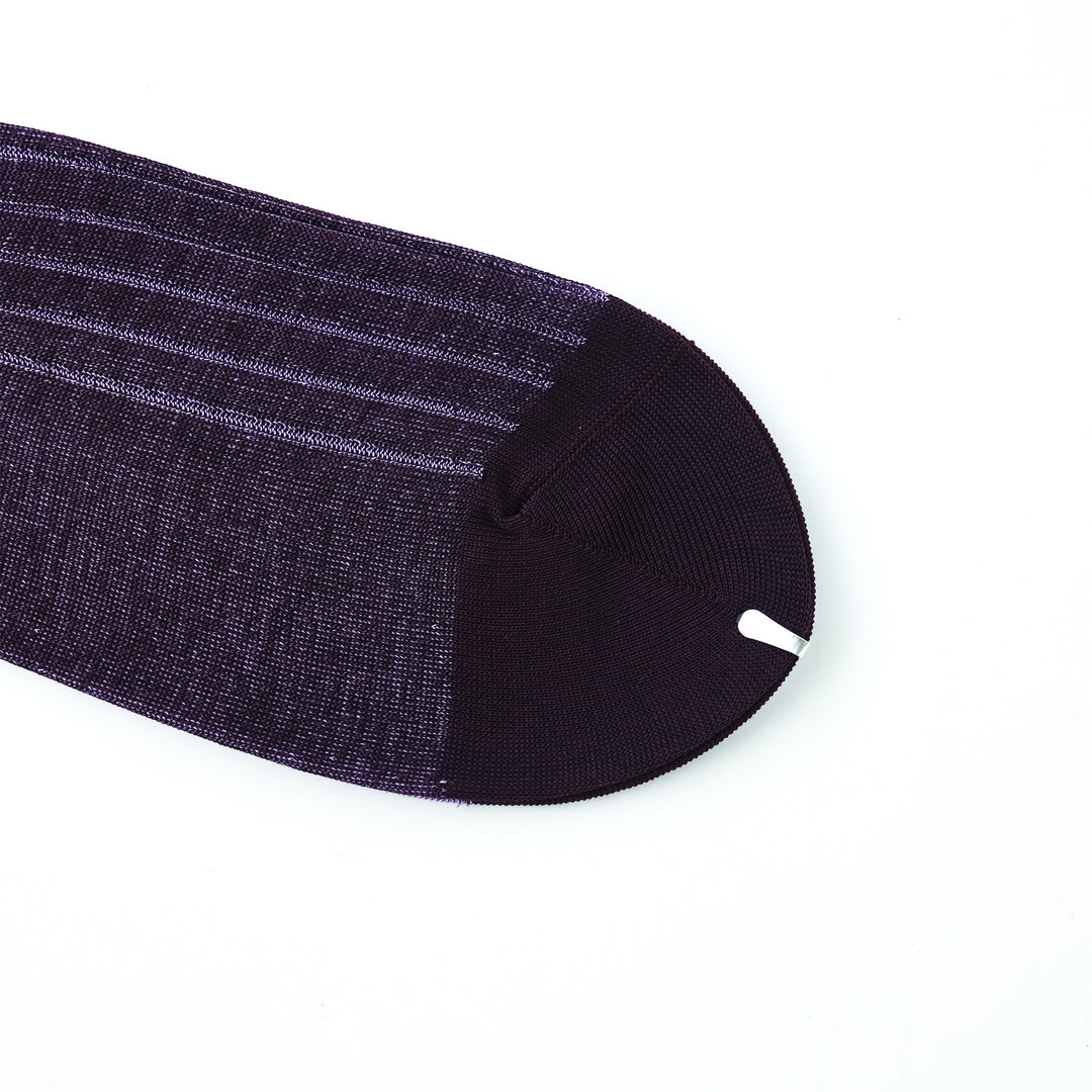 リバーシブルロングホーズ BURGUNDY&MAUVE