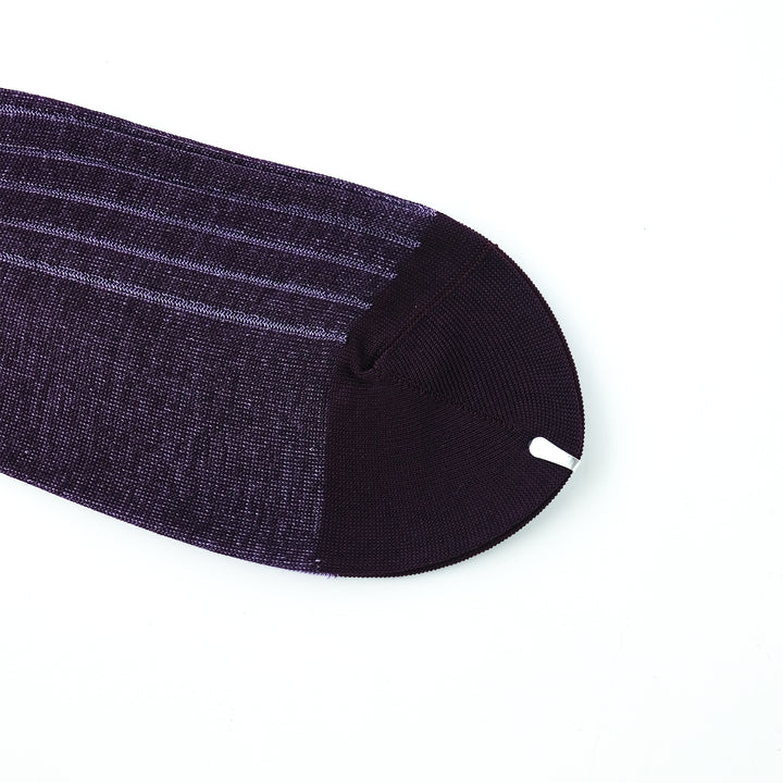 リバーシブルロングホーズ BURGUNDY&MAUVE