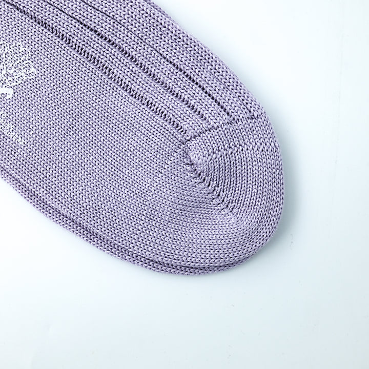 【MENS】MERCERISED COTTON 3×1 RIB SOCKS PURPLE LIGHT