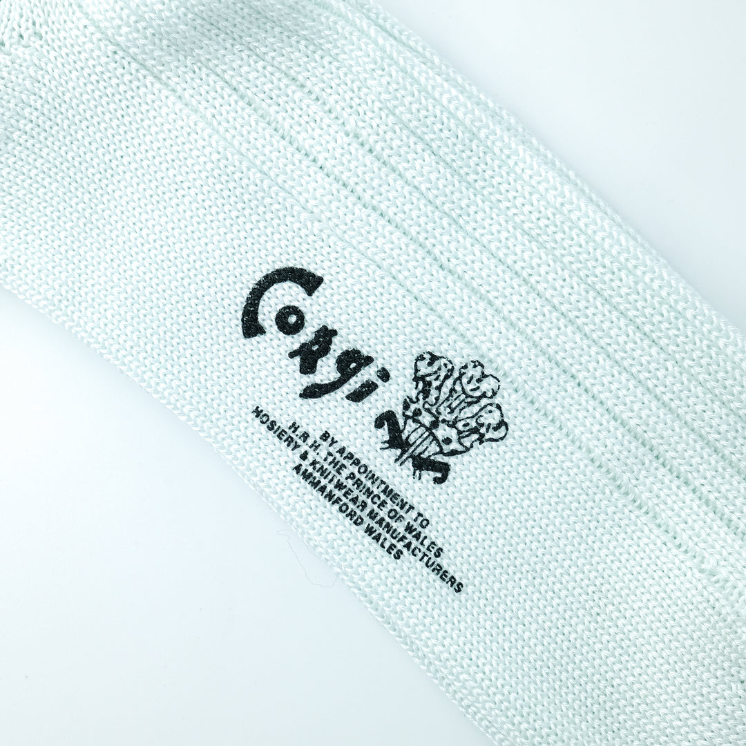 【MENS】MERCERISED COTTON 3×1 RIB SOCKS CLOUD