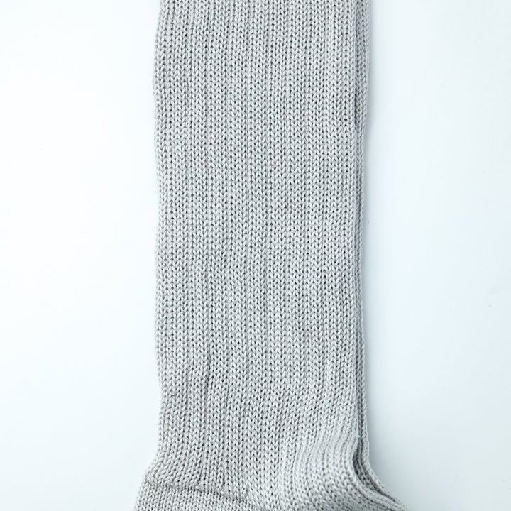 【MENS】MERCERISED COTTON 3×1 RIB SOCKS WHITE BLUE