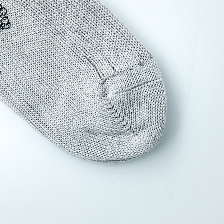 【MENS】MERCERISED COTTON 3×1 RIB SOCKS WHITE BLUE